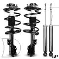 4 Pcs Front & Rear Complete Strut & Coil Spring Assembly for 2008 INFINITI FX35