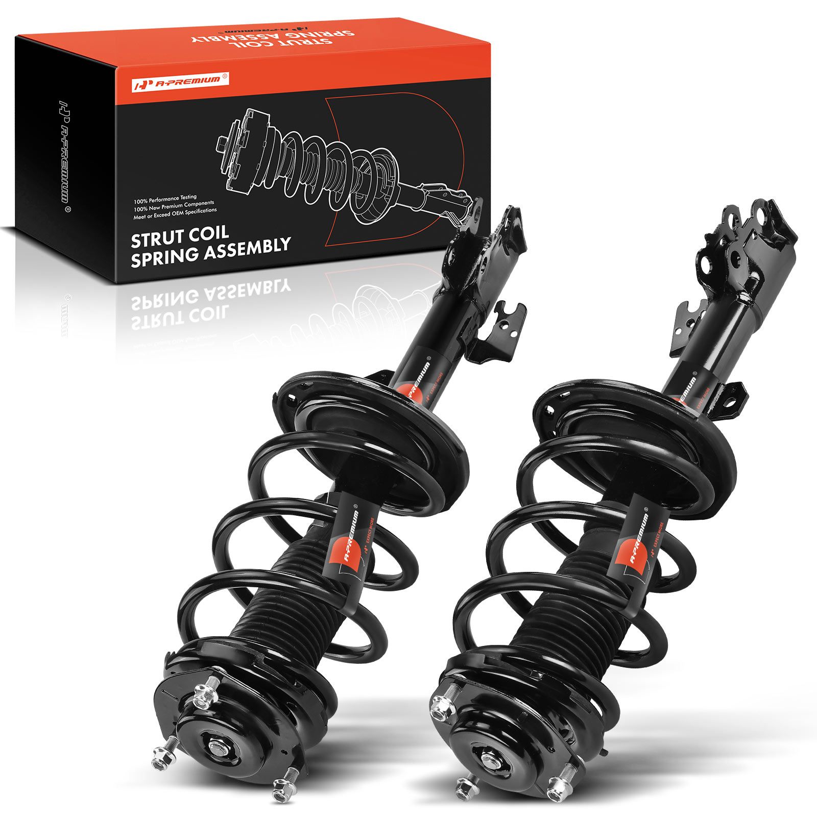 2 Pcs Front Complete Strut & Coil Spring Assembly for 2019 Toyota Sienna