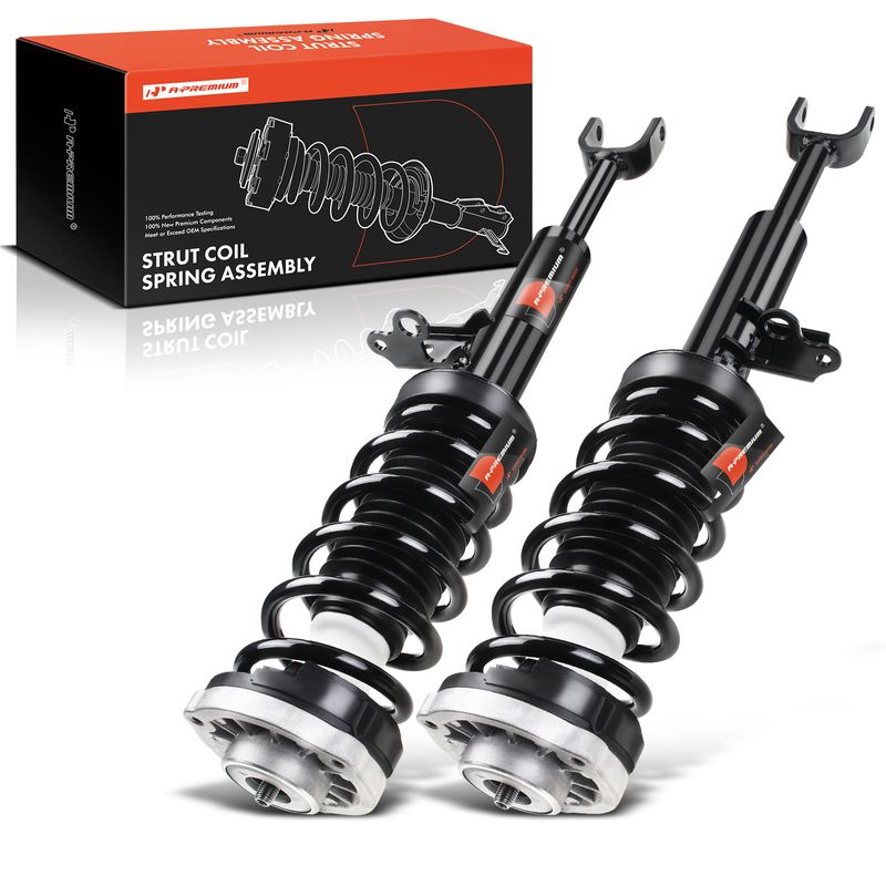 2 Pcs Front Complete Strut & Coil Spring Assembly for BMW E39 528i 535i ...