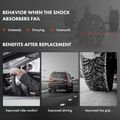 2 Pcs Rear Shock Absorber for Honda Accord 2008-2017 Acura TSX