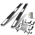 4 Inch Chrome S/S 304 Oval Straight Side Step Bars for Jeep Wrangler JL 18-24 Sport Utility