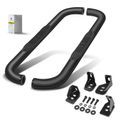 3 Inch Black Steel Round Side Step Bars for 2007 Chevrolet Silverado 3500 HD