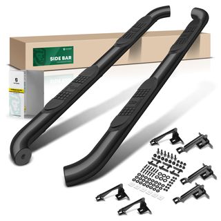 3 Inch Black Steel Round Side Step Bars for Dodge Durango 2011-2023 Sport Utility