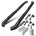 3 Inch Black Steel Round Side Step Bars for 2017 Jeep Grand Cherokee