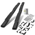 5 Inch Black Steel Oval Straight Side Step Bars for Jeep Gladiator JT 2020-2024