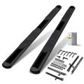 4 Inch Black Steel Oval Straight Side Step Bars for 2007 Nissan Murano