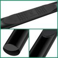 4 Inch Black Steel Oval Straight Side Step Bars for 2007 Nissan Murano