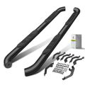 3 Inch Black Steel Round Side Step Bars for 2022 Toyota Tundra