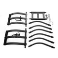 Black Rear Tailgate Stowable Bed Extender Kit for Dodge Ram 1500 Ram 2500