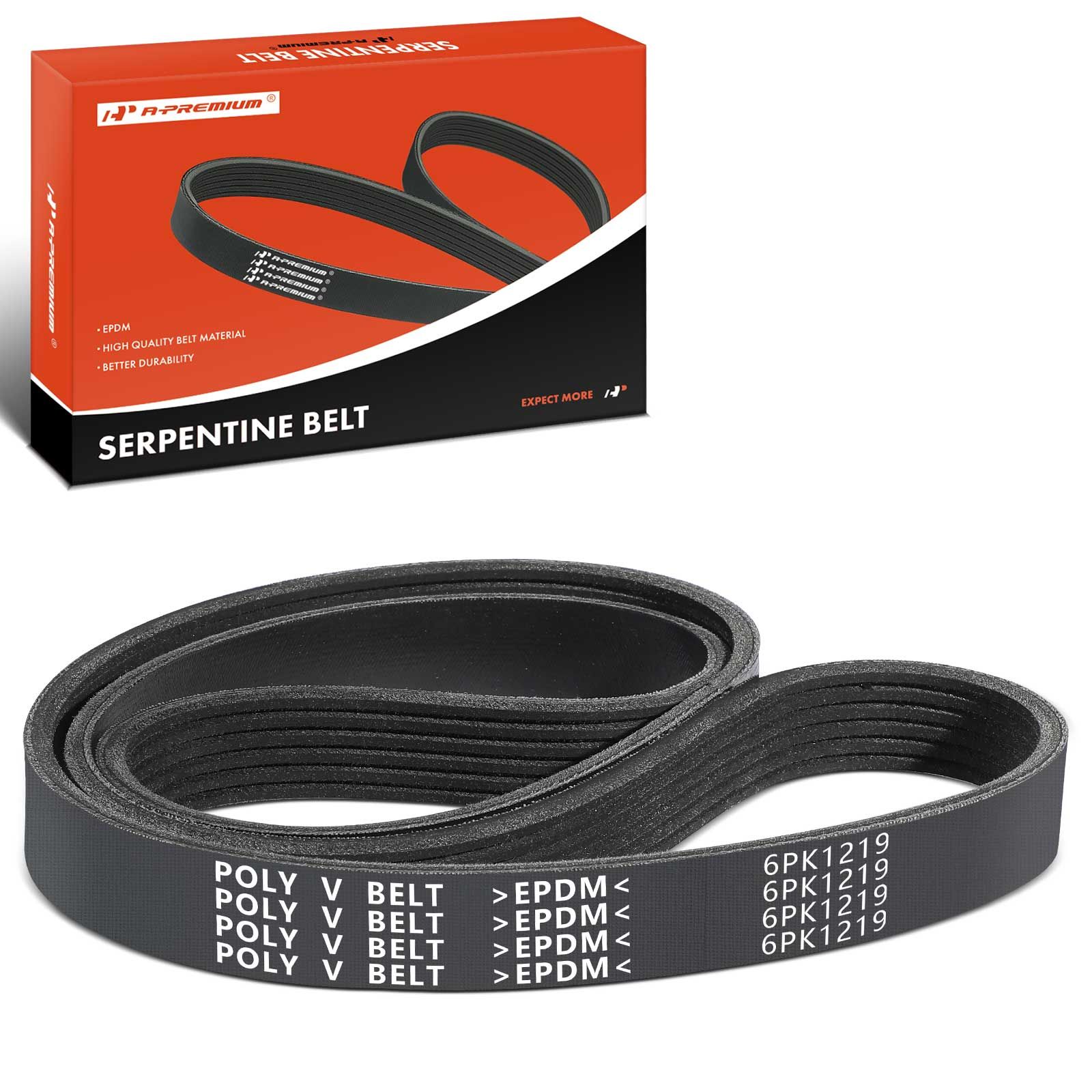 48.12 Inch Serpentine Belt for Toyota Corolla Ford Escort Cadillac Hyundai Nissan