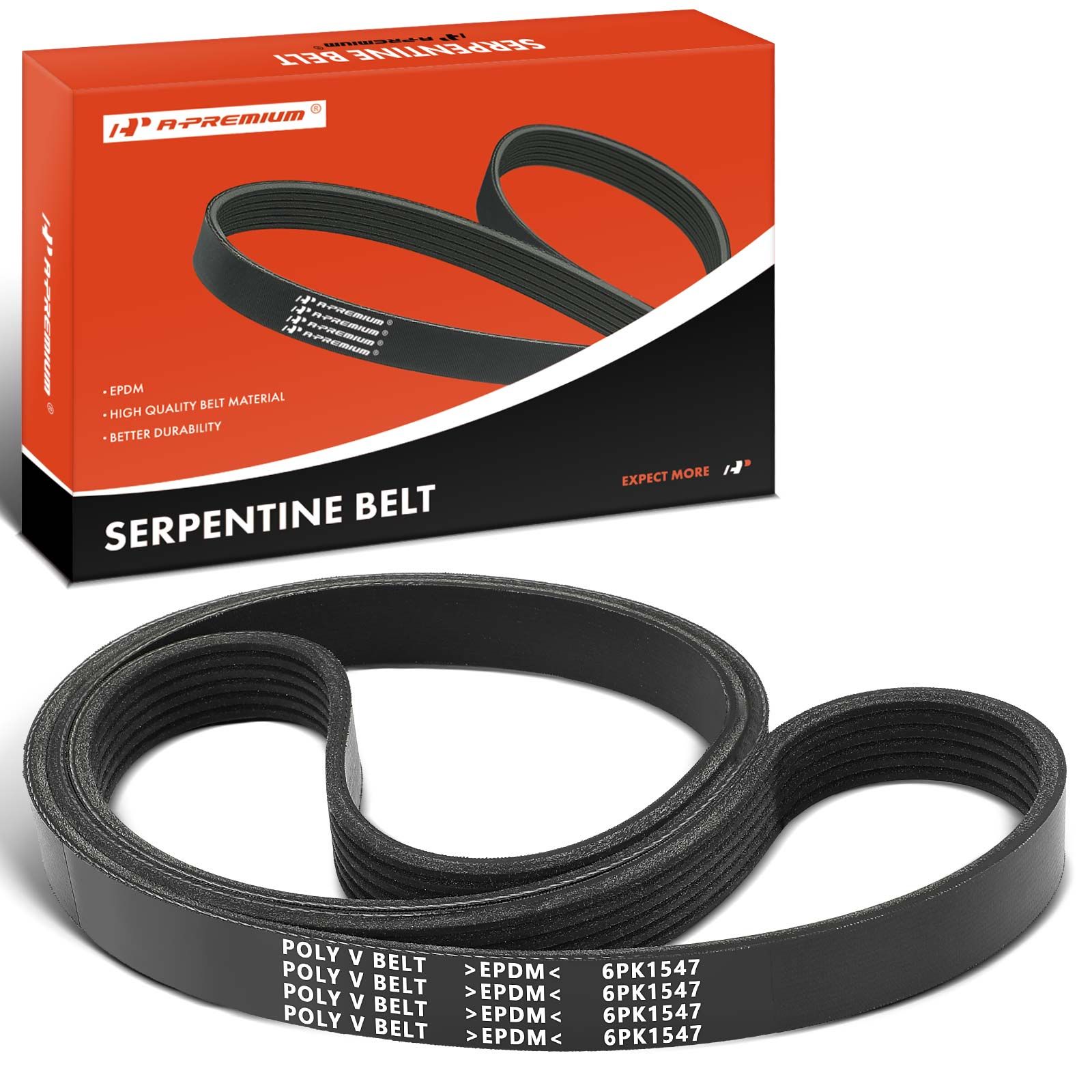 60.95 Inch Serpentine Belt for Honda Civic Chevy Cruze Sonic BMW X5 550i 650i 750i