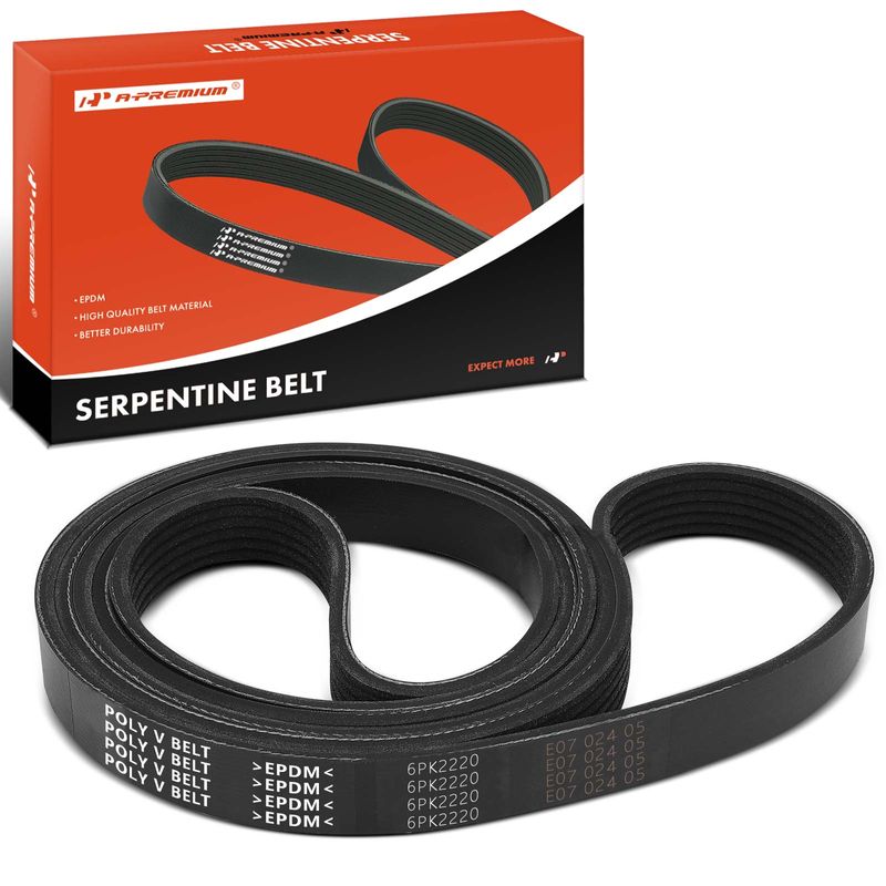 87.34 Inch Serpentine Belt for Chevrolet Silverado 1500 2014-2018 GMC Jeep Ford