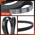 87.57 Inch Serpentine Belt for Mercedes-Benz C280 GLE350 Jeep Wrangler Chevy GMC