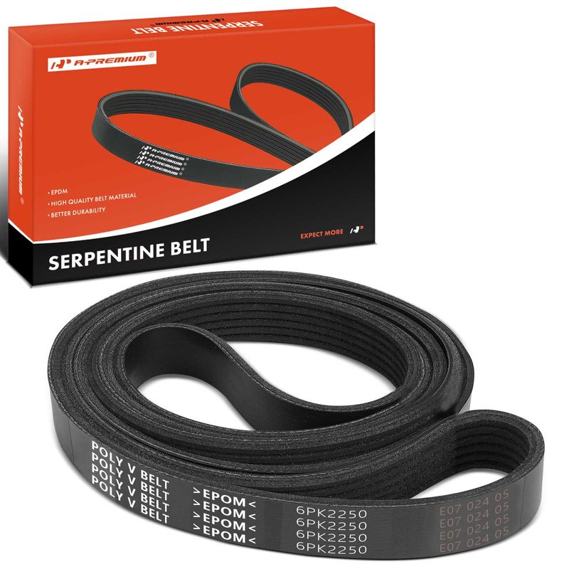 88.61 Inch Serpentine Belt for Ford F-650 Lexus SC430 Mazda 6 MX-5 Miata 6 Rib