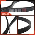 90.31 Inch Serpentine Belt for Chevrolet Impala Ford Mustang Buick GMC Isuzu Saab