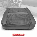 Front Driver Seat Cover for Dodge Ram 1500 2500 3500 2004-2005 Black