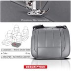 Front Driver Seat Cover for Dodge Ram 1500 2500 3500 06-08 Medium Slate Gray