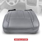 Front Driver Seat Cover for Dodge Ram 1500 2500 3500 06-08 Medium Slate Gray
