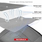 Front Driver Seat Cover for Dodge Ram 1500 2500 3500 2006 Grey Cloth