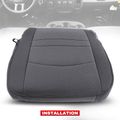 Diesel Gray Front Driver Seat Bottom Cover for 2018 Ram 1500