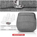 Steel Gray Front Driver Seat Bottom Cover for 2005 Isuzu NPR-HD