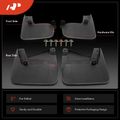 4 Pcs Front & Rear Mud Flaps Splash Guards Mudguards Fender for 2023 Toyota Sequoia