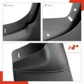 4 Pcs Front & Rear Mud Flaps Splash Guards with Fender Flares for 2002 Chevrolet Silverado 1500