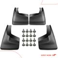 4 Pcs Front & Rear Mud Flaps Splash Guards with Fender Flares for 2002 Chevrolet Silverado 1500