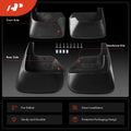 4 Pcs Front & Rear Mud Flaps Splash Guards without Fender Flares for 2009 GMC Envoy