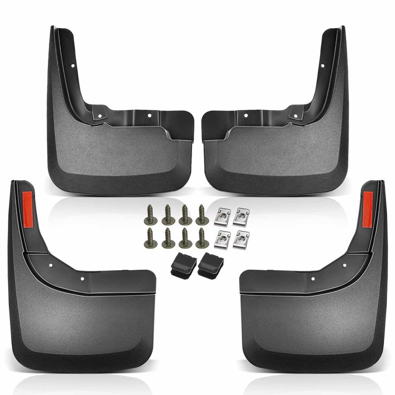 4 Pcs Front & Rear Mud Flaps Splash Guards for Chevrolet Silverado 1500 2019-2021