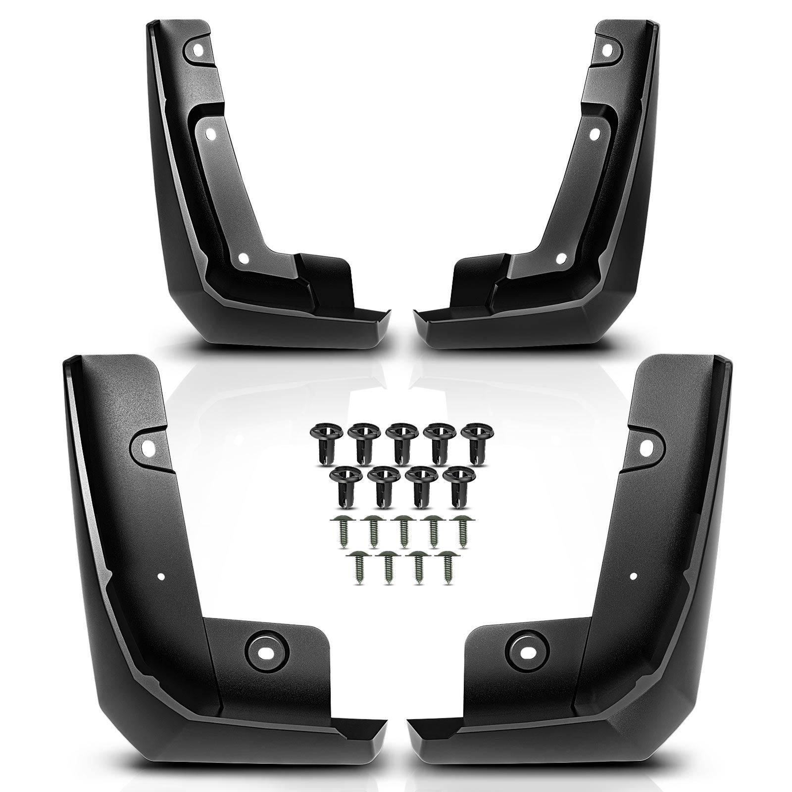 4-Piece Mud Flap Set For 2021-2024 Ford Bronco (Not Sport/Sasquatch) – Front & Rear Splash Guards
