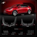 Front & Rear Mud Flaps Splash Guards | Fit All Trim for 2020 Tesla Y