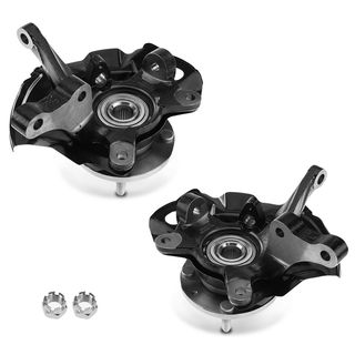2 Pcs Front Steering Knuckle Assembly for Hyundai Elantra 2001-2006 L4 2.0L