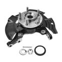 2 Pcs Front Steering Knuckle Assembly for Hyundai Sonata 11-13 without Sport Susp.