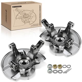 2 Pcs Front Steering Knuckle & Wheel Hub Bearing Assembly for Dodge Jeep Patriot