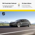 Front Trunk Black TPE Storage Mat Liner for Tesla Model 3 2021-2023