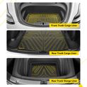 3 Pcs Front & Rear Trunk Storage Mat Liner for Tesla Model 3 2021-2023 TPE