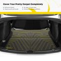 Rear Trunk Black TPE Storage Mat Liner for Tesla Model Y 2020-2023