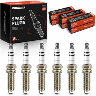 6 Pcs Iridium & Platinum Spark Plugs for Volkswagen Passat Touareg Porsche Audi