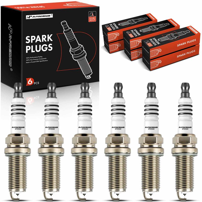 6 Pcs Double Iridium Spark Plugs for Toyota Camry 20072017 RAV4 Avalon