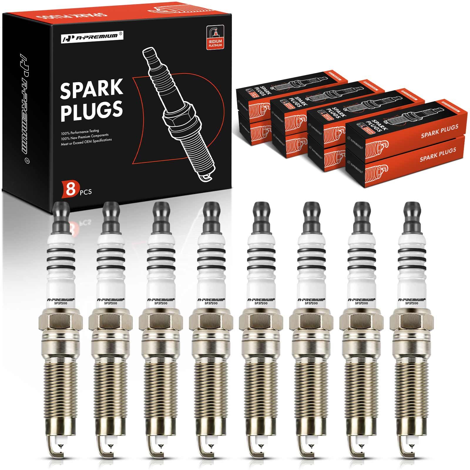 8 Pcs Iridium & Platinum Spark Plugs for 2010 Ford Explorer Sport Trac 4.6L V8