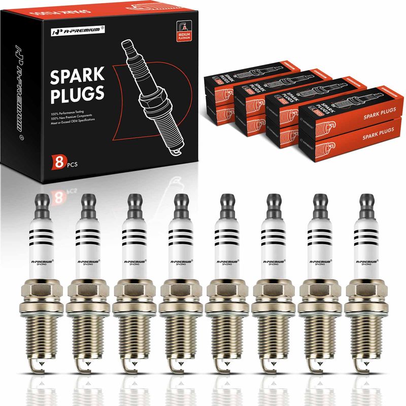 8 Pcs Iridium & Platinum Spark Plugs for BMW 550i 650i 750i X5 V8 4.8L