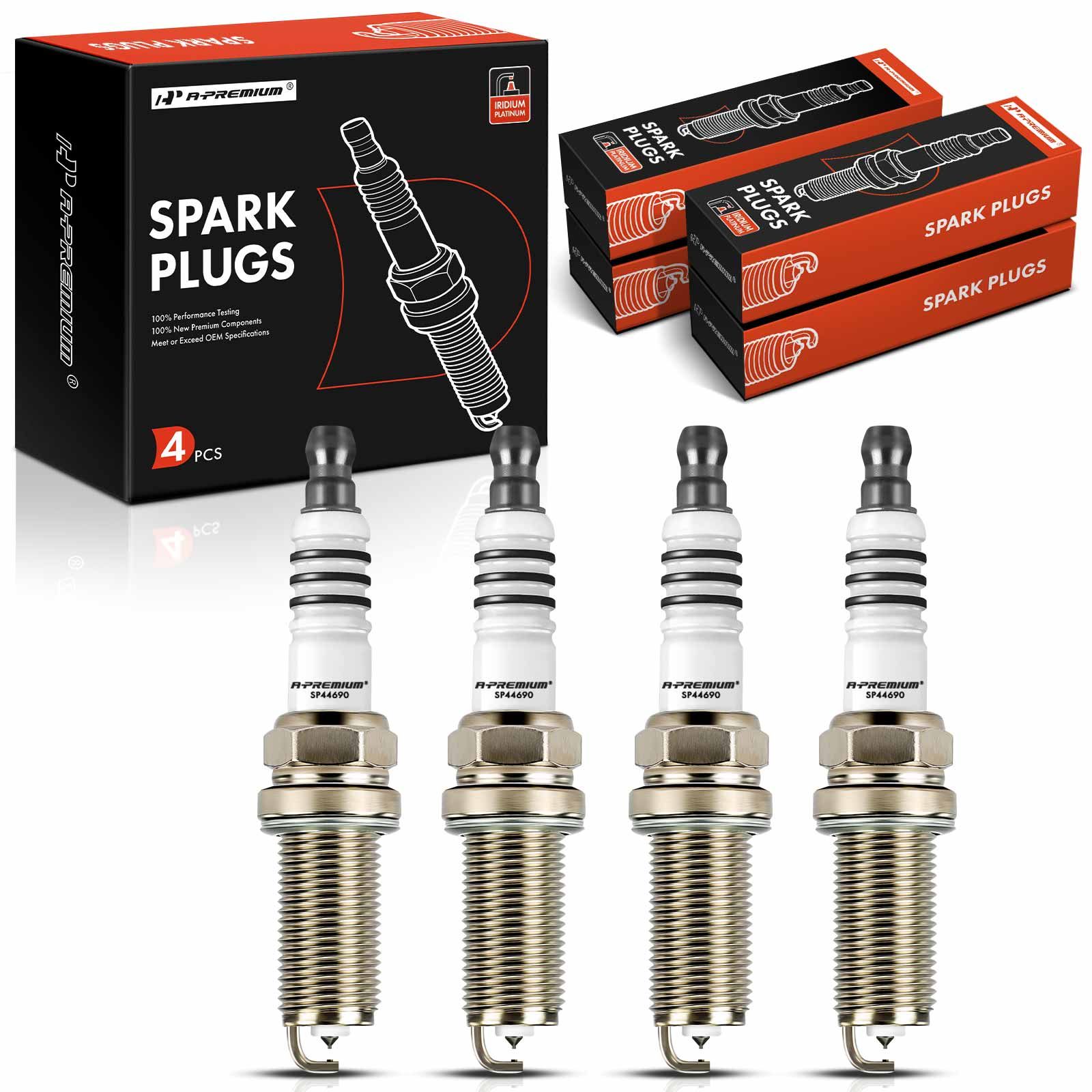 4 Pcs Iridium & Platinum Spark Plugs for 2010 Kia Forte 2.0L l4