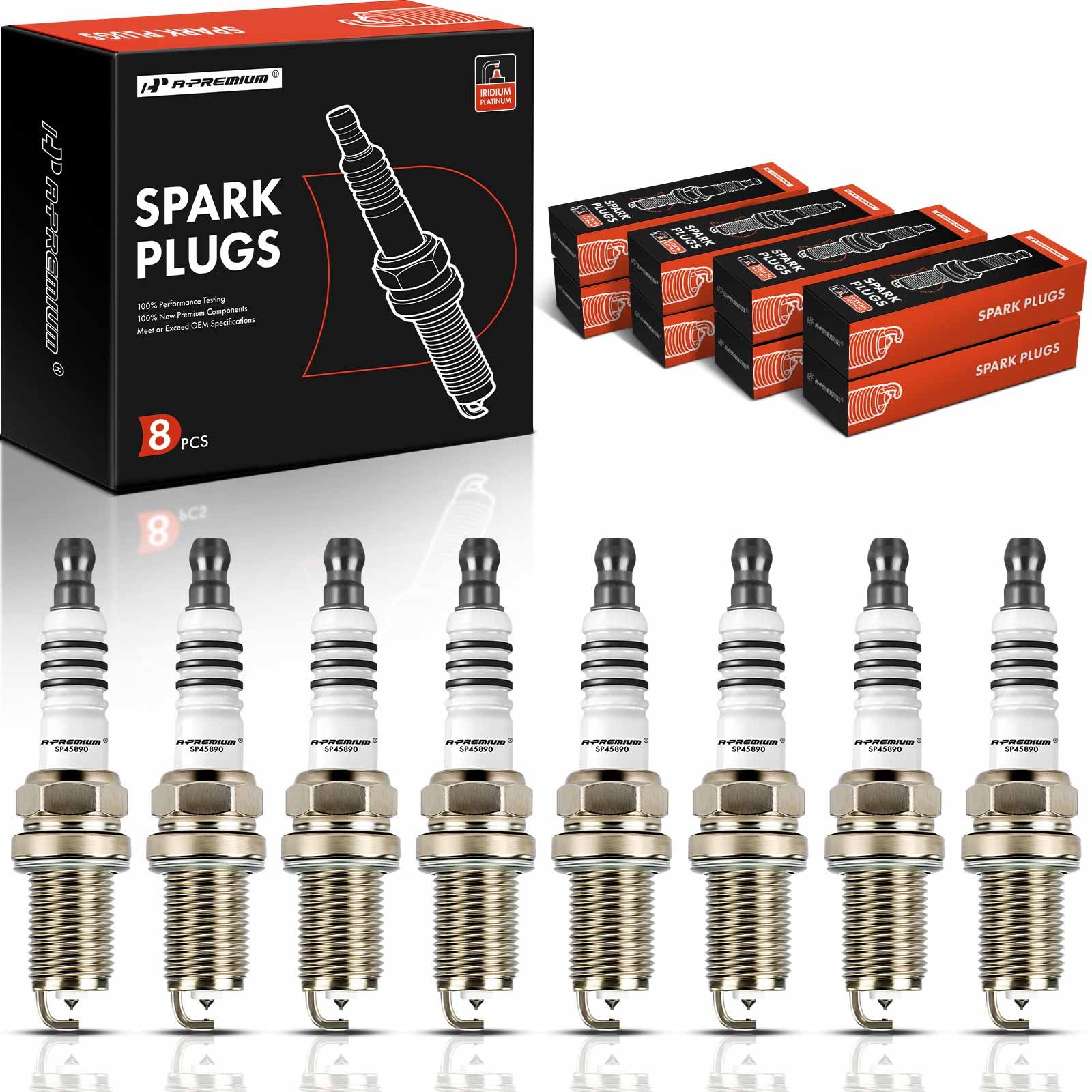 8 Pcs Iridium & Platinum Spark Plugs for Toyota 4Runner Land Cruiser