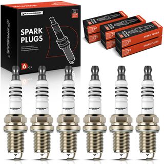 6 Pcs Iridium & Platinum Spark Plugs for Audi A4 2002-2005 Chrysler Mercedes-Benz