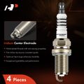 4 Pcs Iridium & Platinum Spark Plugs for 2008 Jeep Compass 2.4L l4