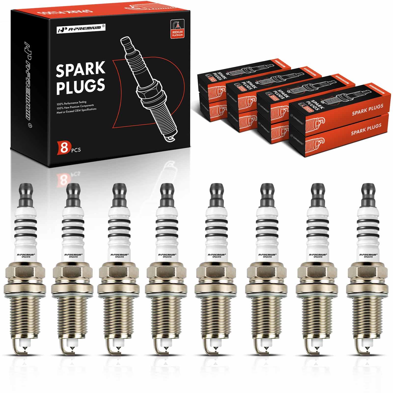 8 Pcs Iridium & Platinum Spark Plugs for 2004 Jeep Grand Cherokee 4.7L V8