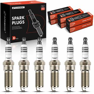 6 Pcs Iridium & Platinum Spark Plugs for Ford F-150 Mustang Chevrolet Impala GMC