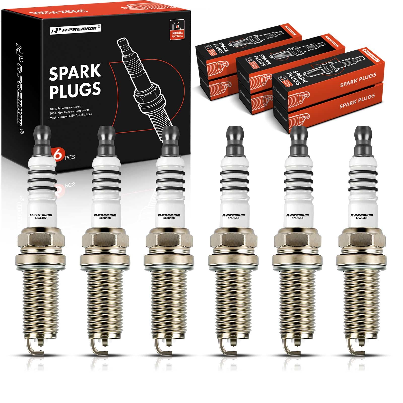 6 Pcs Double Iridium Spark Plugs for Lexus GS300 2006 IS300 20162017
