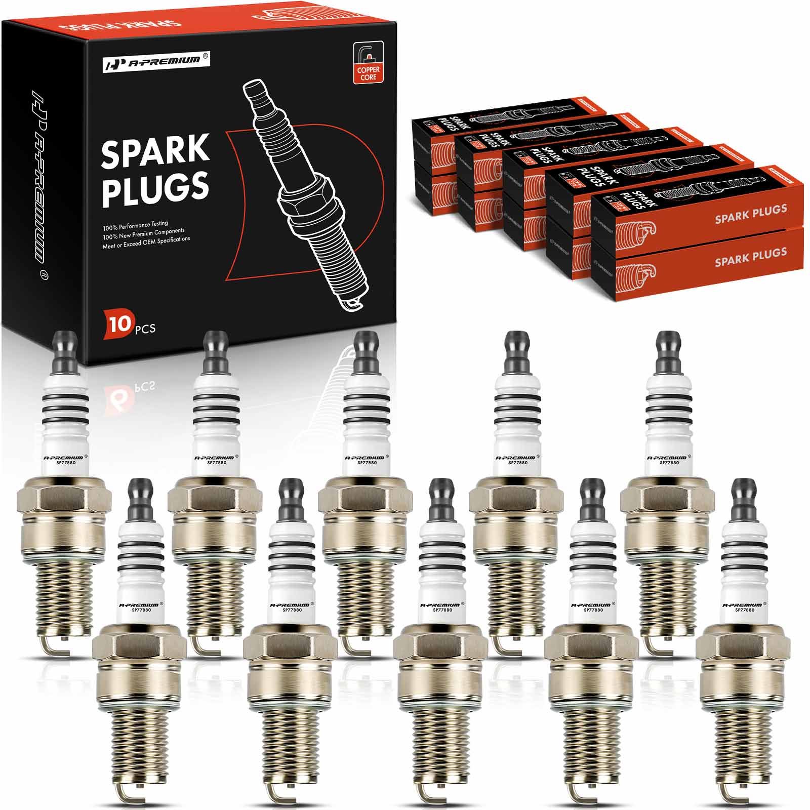 10 Pcs Nickel Spark Plugs for 2016-2020 Polaris SKS 800